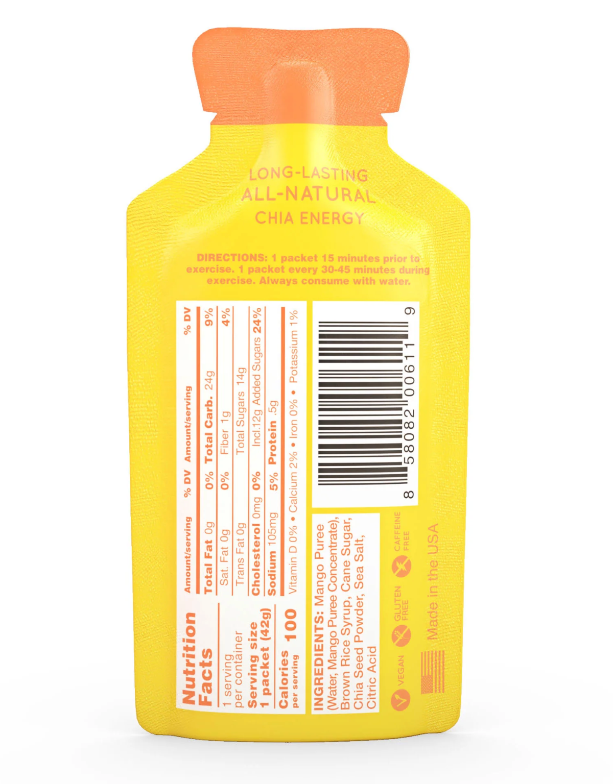 Huma Mango Energy Gel