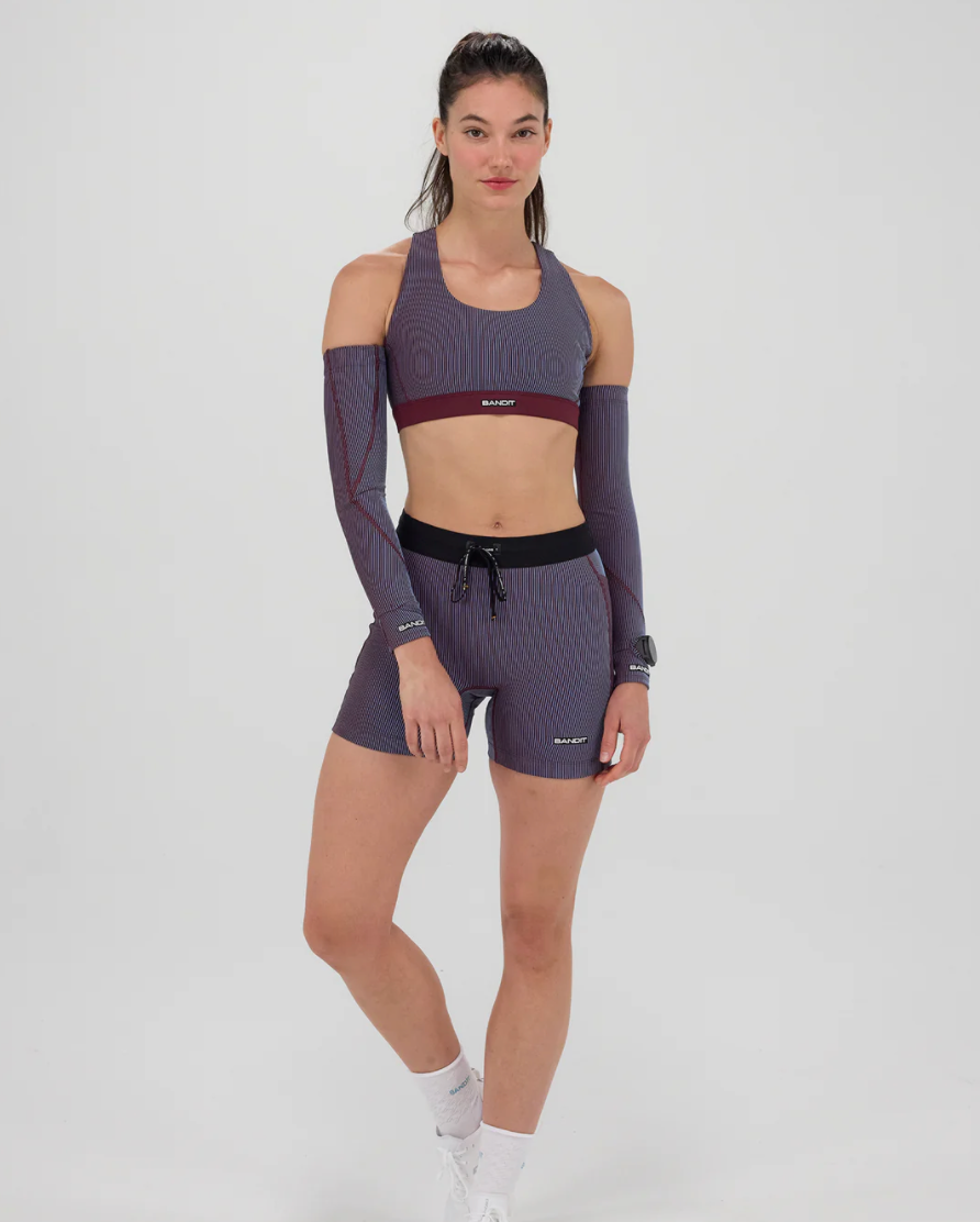 Bandit Striped Cadence 5" Compression Shorts - Women's