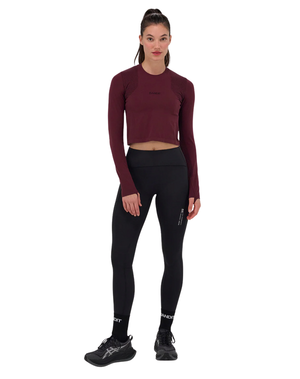 Bandit Running Women's Mercury Seamless™ Long Sleeve Crop
