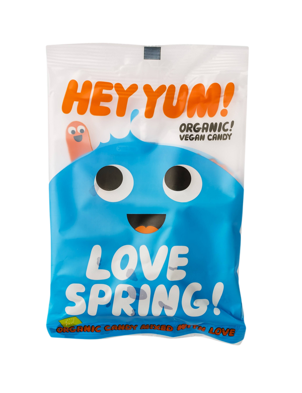 HEY YUM! Love Spring, Vegan Organic Fruit Gums,100g
