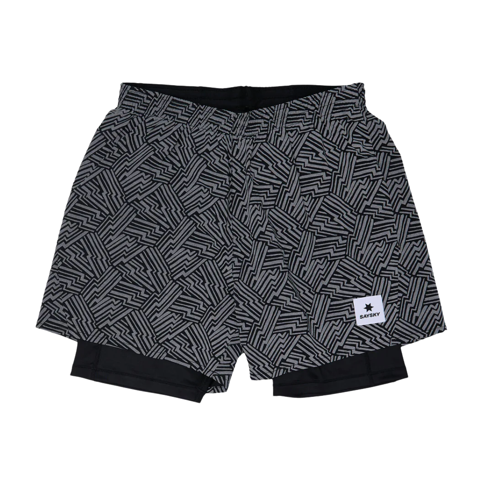 Saysky - Men's Reflective Pace 2 in 1 Shorts 5"