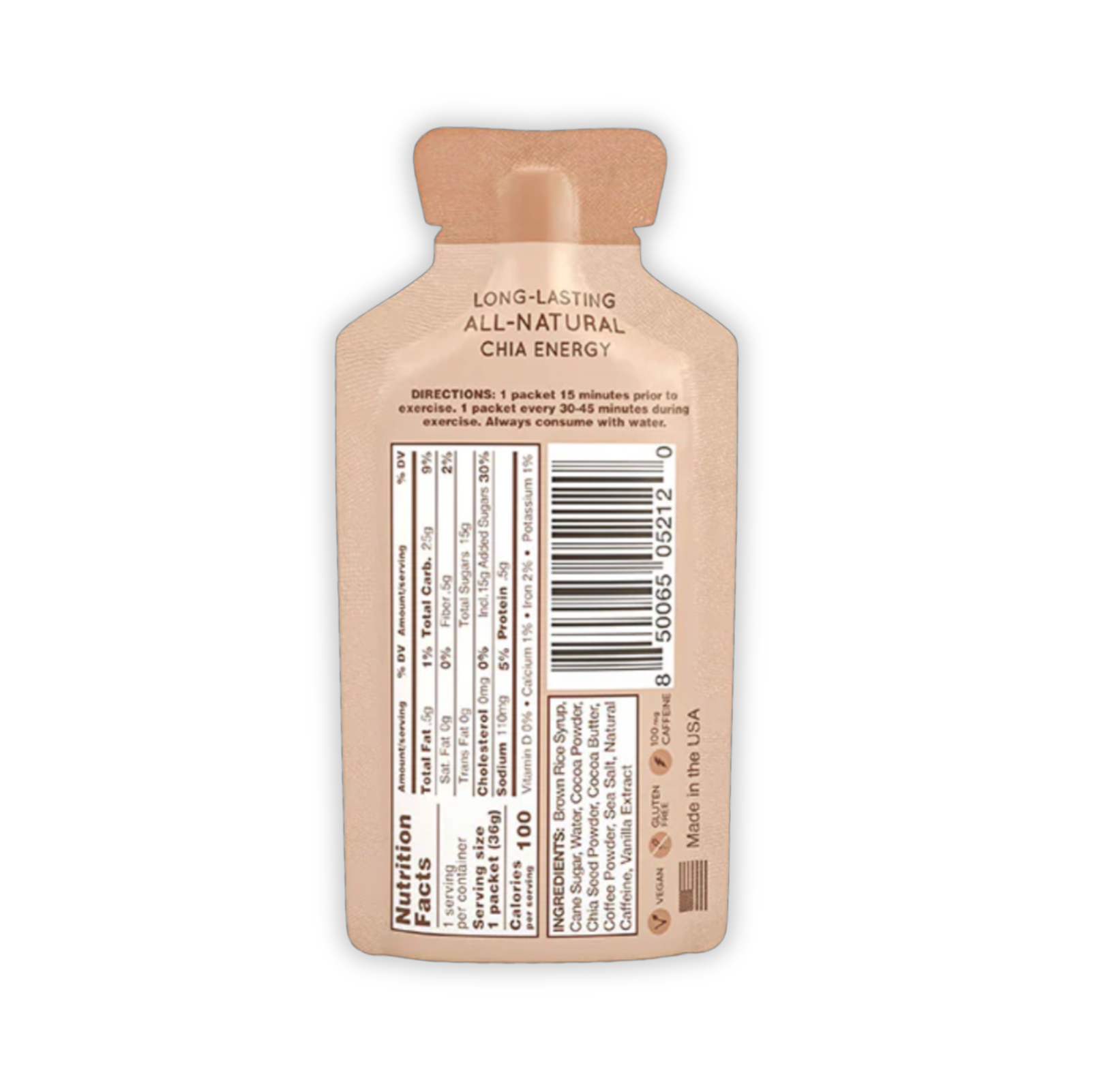 Hüma - Double Shot Mocha Energy Gel With Caffeine