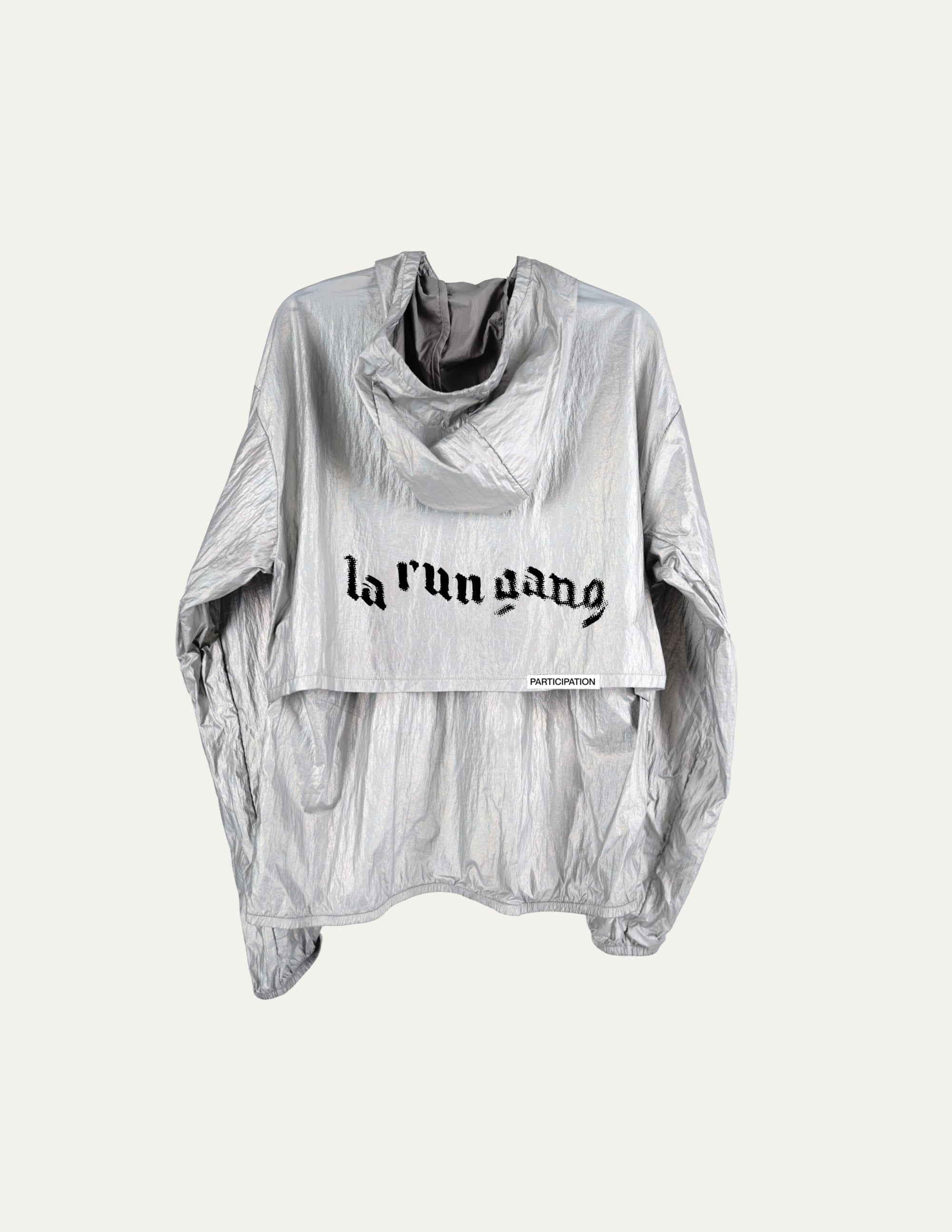 LA RUN GANG x PARTICIPATION WIND BREAKER - SILVER