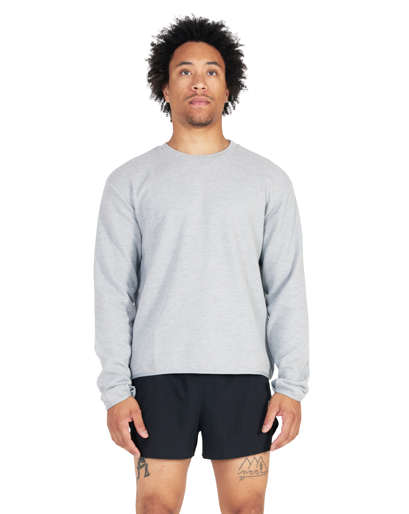 TIEMPOS™ Organic Cotton Waffle Long Sleeve