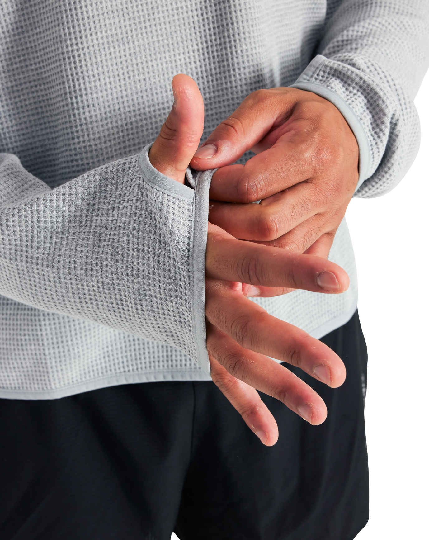 TIEMPOS™ Organic Cotton Waffle Long Sleeve