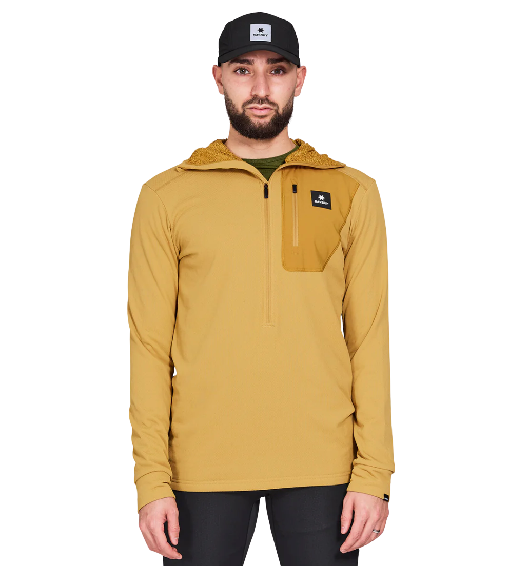 Saysky Men's Combat Half Zip Fleece Hoodie