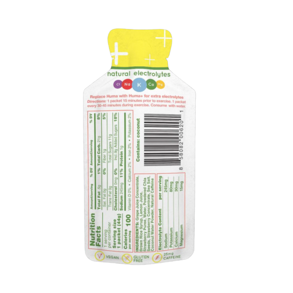 Hüma - Strawberry Lemonade Energy Gel PLUS