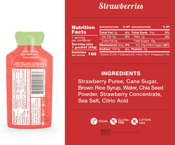 Huma Strawberry Energy Gel