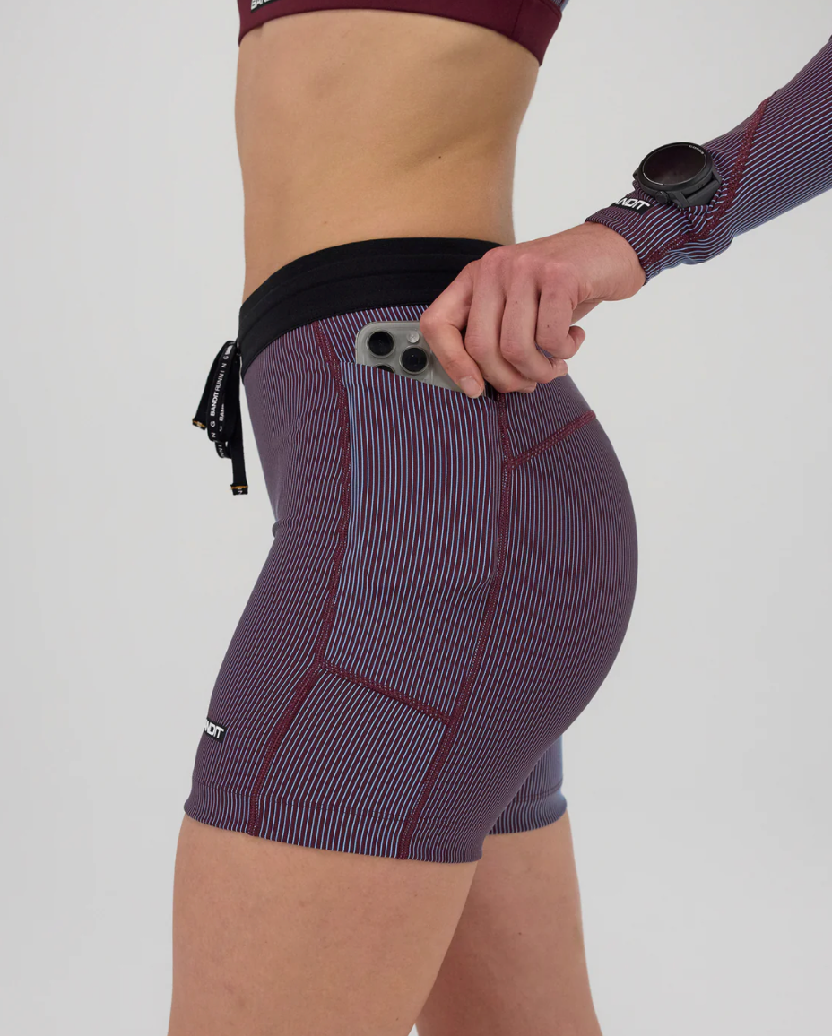 Bandit Striped Cadence 5" Compression Shorts - Women's