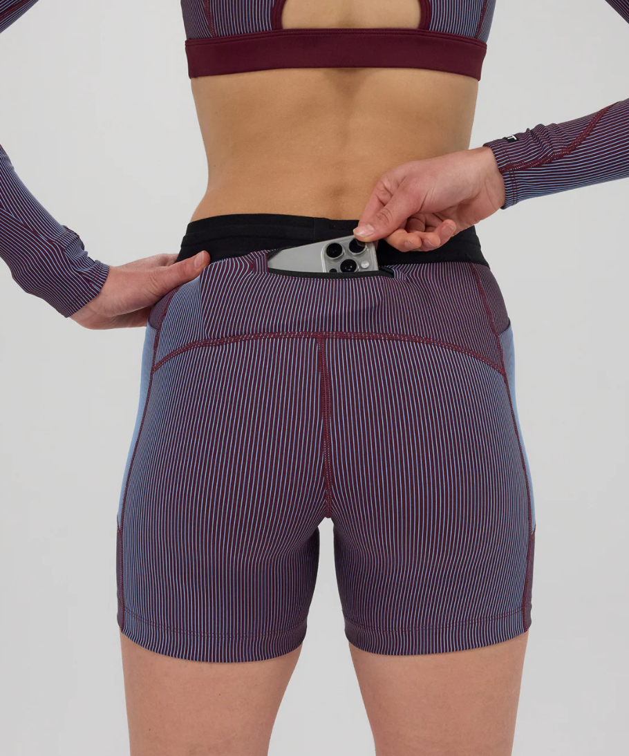 Bandit Striped Cadence 5" Compression Shorts - Women's