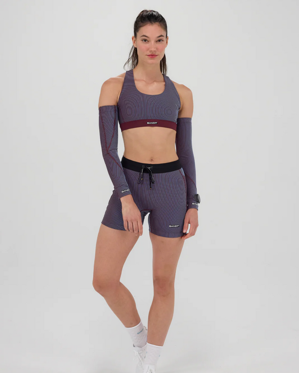 Bandit Striped Cadence 5" Compression Shorts - Women's