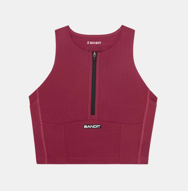 Bandit Running Women's Gridlock Zip Front Race Crop