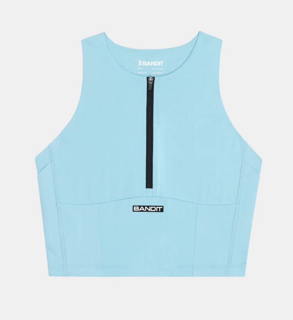 Bandit Running Women's Gridlock Zip Front Race Crop