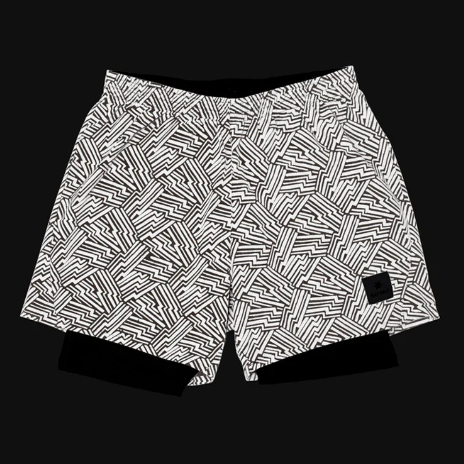 Saysky - Men's Reflective Pace 2 in 1 Shorts 5"