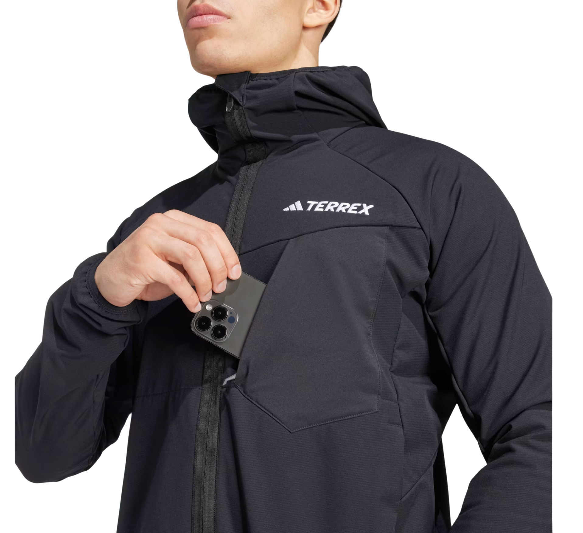 Adidas - Men's Terrex Xperior Softshell Fleece Hooded Jacket