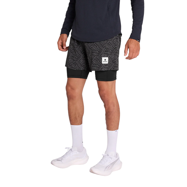 Saysky - Men's Reflective Pace 2 in 1 Shorts 5"