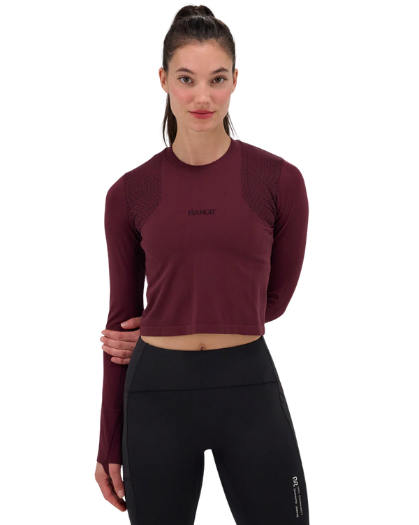 Bandit Running Women's Mercury Seamless™ Long Sleeve Crop