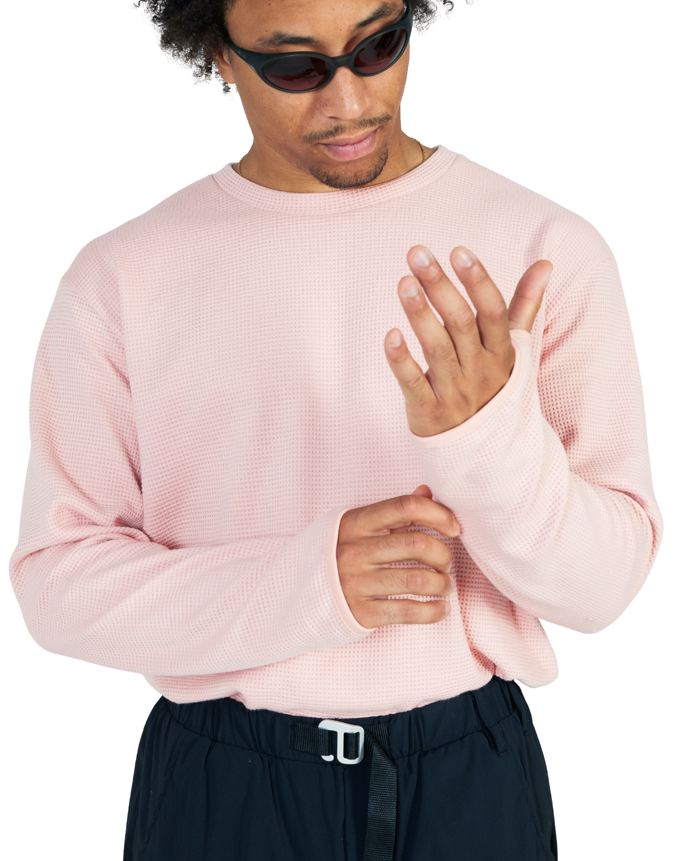 TIEMPOS™ Organic Cotton Waffle Long Sleeve