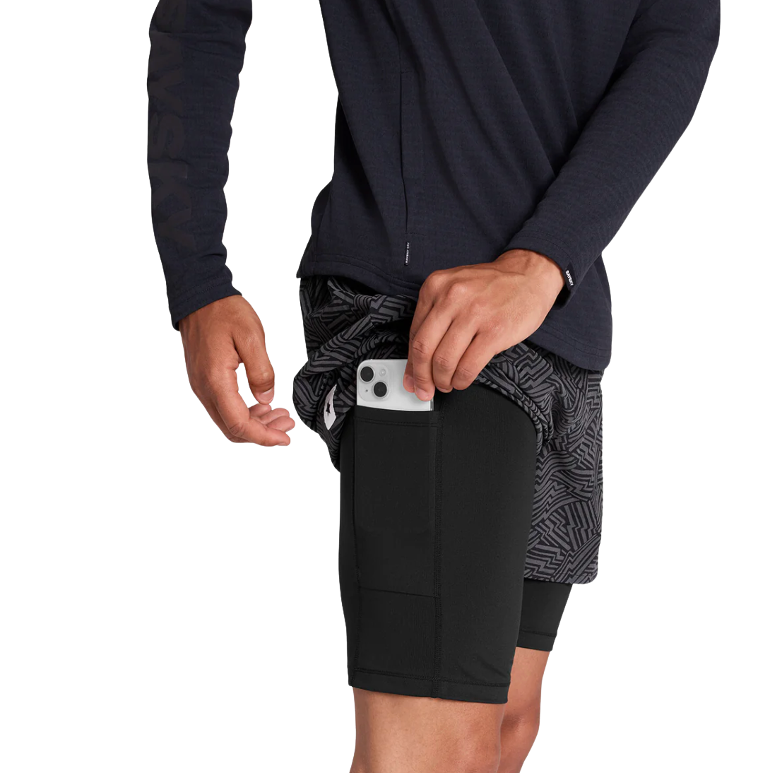 Saysky - Men's Reflective Pace 2 in 1 Shorts 5"